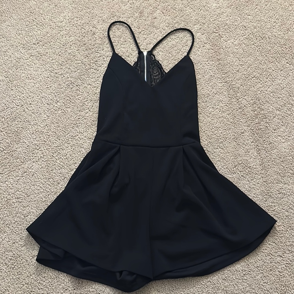 Laced Back Romper